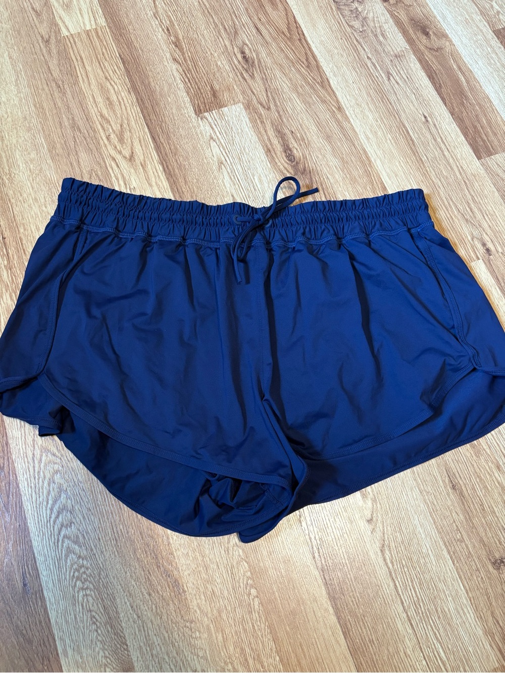 L.L. Bean Deep Blue Athletic Shorts with Drawstring